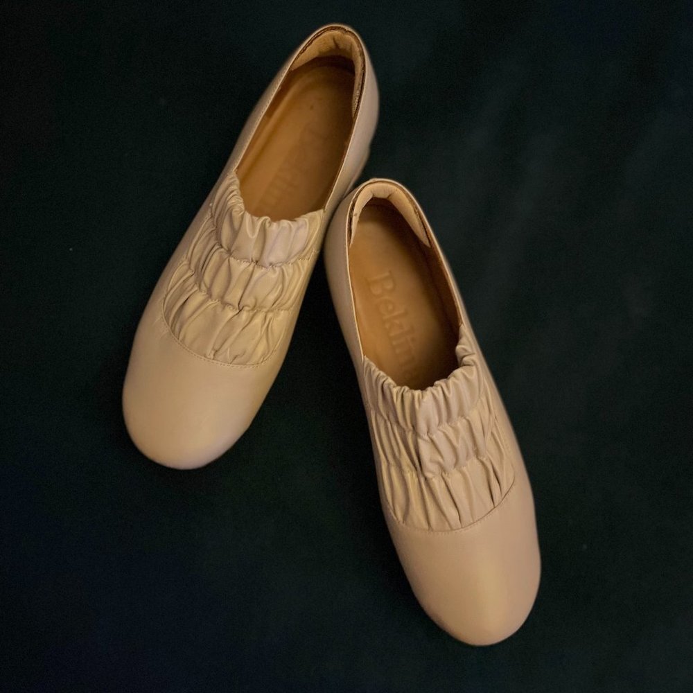 Beklina Gathered Clog - Light Grey